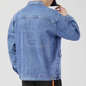 Transpirable hecho en material de alta calidad Hombres Chaqueta vaquera de gran tamaño Superventas Hombres Chaqueta vaquera de gran tamaño para adultos - Product Image 5