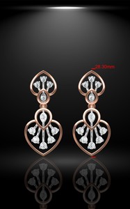 Luxe 10K 14K or en acier inoxydable bijoux de mode collier boucle d'oreille ensemble pour les fêtes de mariage et de fiançailles pour les femmes - Product Image 3