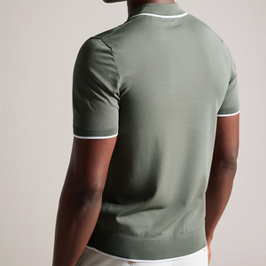 Manches courtes personnalisées de haute qualité pour Polo T-Shirt Vente en gros Tissu tricoté unisexe Motif solide du Pakistan - Product Image 2