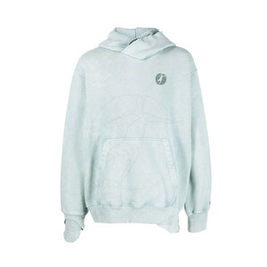 Sudadera con capucha con lavado ácido de calidad premium para hombre superventas nueva llegada patrón sólido teñido liso para invierno - Product Image 1