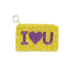 Monedero con cuentas de semillas de hermoso diseño con detalles intrincados, Ideal para sostener monedas sueltas y pequeñas de glowin fashion - Product Image 5