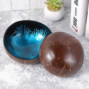 Tazón de coco de laca hecho a mano de alta calidad con varios diseños modernos para decoración de fiestas, tazón de laca barato al por mayor - Product Image 6