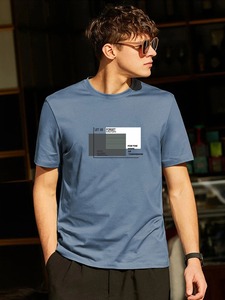 Camisetas extragrandes transpirables de 220 Gsm para hombre del fabricante, ropa de calle de algodón lisa en blanco de calidad Premium, tela de punto - Product Image 2