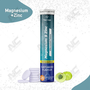 Suministro directo de fábrica, buena calidad, superventas, suplemento sanitario Natural, tabletas efervescentes de magnesio + Zinc - Product Image 2