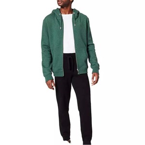 Alta Calidad Algodón manga larga liso de gran tamaño por encargo hombres ropa de invierno cremallera precio barato Color sólido Hombre Sudaderas con capucha básicos - Product Image 2
