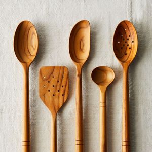 Cuchara de Madera Artesanal de Lujo, Duradera, para Cocinar, Servir, Remover y Mezclar en Fiestas, Cocina Moderna y Tradicional, Uso Doméstico, para Chefs Caseros - Product Image 3