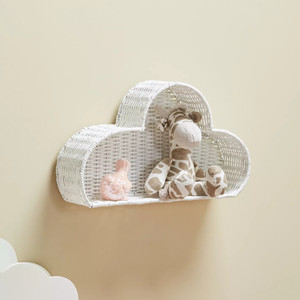 Natural Handmade Rattan White Cloud Shaped Decorative Shelf <b>for</b> Kid's Room & Decoration <b>for</b> Kids Made in Vietnam Wholesaler - Product Image 1