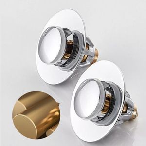 Tappo per lavello da bagno in ottone lucidato moderno in acciaio inox - Product Image 6