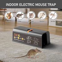 Piège à souris électrique à haute tension, choc électrique, piège à rongeurs, lutte antiparasitaire rapide et efficace pour la maison, la cuisine, l'entrepôt