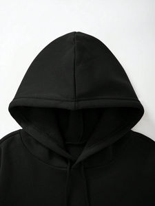 Sudadera con capucha y cordón para hombre de peso pesado personalizada al por mayor tela polar francesa de alta calidad hecha en Pakistán - Product Image 5