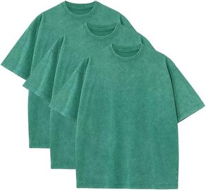 Best-seller T-shirts d'été en coton lourd T-shirt vintage coupe ample à manches courtes T-shirts décontractés pour hommes femmes - Product Image 6