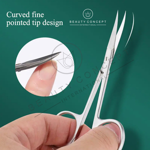 Tijeras de Belleza de Acero Inoxidable, Rectas, de Precisión, Multiusos, Herramienta para el Cuidado de Cutículas, para Mano Derecha, Fáciles de Usar - Product Image 4