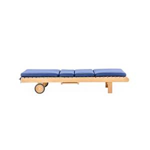 Chaise longue en bois de teck pour une utilisation en extérieur pour les hôtels ou les villas au bord de la piscine - Product Image 2