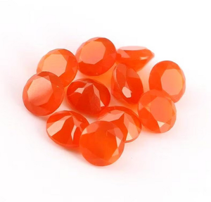 Cornalina Natural Facetada Forma Redonda Briolette Piedra Preciosa Cornalina Calibrada Piedra Preciosa Fabricación de Joyas Anillos Pulsera Colgante - Product Image 6