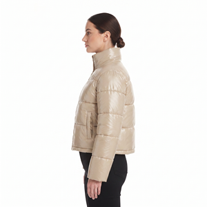 Cheap Rates Best Sale Winter Short Body Women's <b>Jackets</b> 2024 Customized Style Long Sleeve <b>Cropped</b> Women Puffer <b>Jacket</b> OEM - Product Image 2