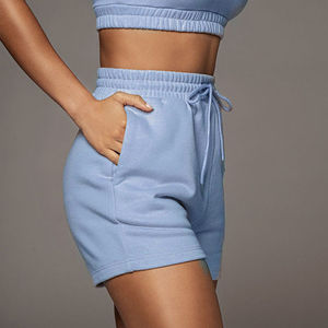 Femmes taille haute élastique Stretch Spandex Denim Shorts séchage rapide respirant coton vêtements de sport été Sexy randonnée grande taille Logo - Product Image 2