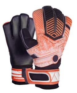 FOOTBALL PROFESSIONAL GOALKEEPER GLOVES HIGH QUALITY SPORTING GOODS ADULT MEN BLACK LEATHER <b>LATEX</b> <b>RED</b> WHITE BLUE LOGO FINGER PCS - Product Image 3