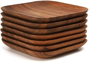 Elegante bandeja de servicio de madera marrón con mango suave, bandeja de servicio de madera hecha a mano de lujo con arte indio tradicional - Product Image 3