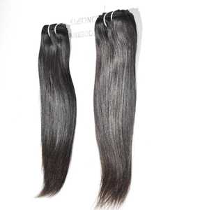 Cabello humano natural sin procesar de templo indio virgen, liso y de textura profunda, cabello saludable, sin enredos, sin cobertizo - Product Image 5