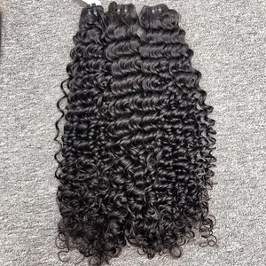 Extensiones de Cabello Camboyano Virgen Natural con Ondas Profundas, Trama Doble a Máquina, Pedido al por Mayor, Estilo de Ondas Naturales - Product Image 2