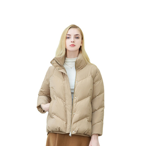 แจ็กเก็ตขนเป็ดฤดูหนาวสำหรับผู้หญิงระบายอากาศแขนยาวซิปไซส์ XL-ขายส่ง - Product Image 1