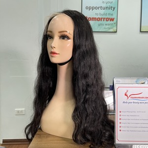 Vente en gros d'extensions de cheveux humains vierges Remy vietnamiens tête complète perruque ondulée naturelle avec perruque complète de qualité de style droit élégant - Product Image 1