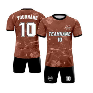 เสื้อฟุตบอลไซส์พิเศษพิมพ์ลายโลโก้ได้ตามต้องการสำหรับผู้ใหญ่เสื้อฟุตบอลผ้าโพลีเอสเตอร์100% แห้งเร็วน้ำหนักเบา - Product Image 1