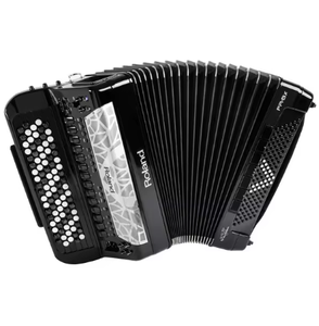 Accordéon électronique en bois diatonique V-Accordion FR-8X certifié original - Portable 88 touches Instrument noir Origine américaine 19x18x11 - Product Image 1