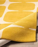 Tapis tapis tufté le plus jaune fait à la main tapis en laine moderne 8x10 pile coupée personnalisation taille pour salon tapis décor à la maison ensembles