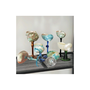 Verres coquillage en coquillage naturel et résine, parfaits pour la décoration côtière ou les cadeaux, fabriqués à la main au Vietnam - Product Image 6