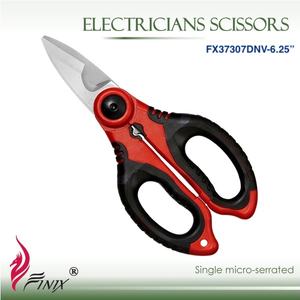 Tijeras de Electricista de Alta Resistencia FINIX de 6.25 Pulgadas, 3 en 1, Multifunción, Pelacables, Crimpadora, Cortadora de Cables, Acero Japonés de Alto Carbono de Primera Calidad - Product Image 1