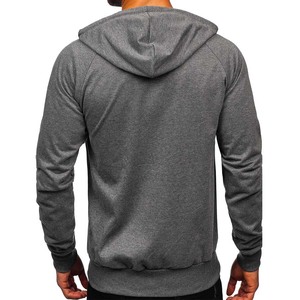เสื้อฮู้ดซิปผ้าฟลีซคอตตอน 100% สำหรับผู้ชาย สั่งทำโลโก้ข้อความของคุณเอง แบบหนา ซิปเต็มตัว สำหรับฤดูหนาว - Product Image 2