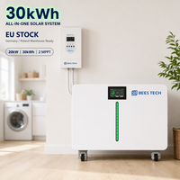 Système Solaire Résidentiel Rural - 30kWh 51.2V 600Ah LiFePO4 ESS Domestique avec Éclairage LED Ambiant et Onduleur 20kW pour Tiny House Solaire Stock UE