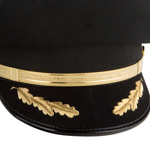 Casquettes de capitaine personnalisées avec options de tissu en laine, broderie à la main disponible, style uniforme, couvre-chef pour une utilisation formelle et événementielle - Product Image 2