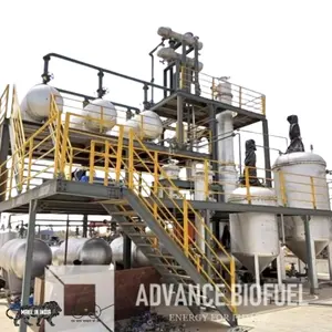 Proyecto de refinería de mini planta de biodiésel de buena calidad Producción de biodiésel B100 a partir de aceite de palma crudo