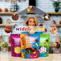 Sacs à bonbons personnalisés, emballage refermable de qualité alimentaire, sachets en mylar avec fenêtre