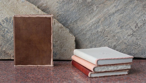 Cahier en papier de coton recyclé fait à la main personnalisé Style gitan quotidien affaires bureau travail Journal en cuir de chèvre - Product Image 6