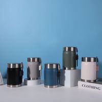 Boîtes à lunch isothermes sous vide en acier inoxydable 304 à double paroi de 400 ml avec logo personnalisé, les plus populaires de 2026, avec cuillère