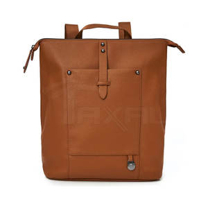 High Grade Waterproof PU Leather <b>Baby</b> Backpack Customizable Mama Diaper <b>Bag</b> - Product Image 1