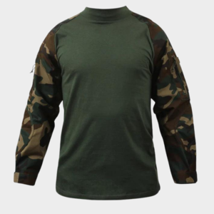 Camisa de invierno de manga larga con cuello redondo de camuflaje antiestático unisex poliéster transpirable con estampado de logotipo para uso Formal/Casual - Product Image 1