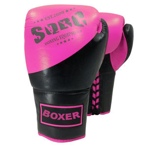 Gants de compétition de boxe professionnels | Gants à lacets en cuir d'origine pour les combattants professionnels, qualité supérieure durables et confortables - Product Image 5