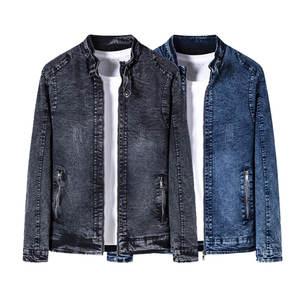 Nouveauté Veste en jean classique pour homme Col rabattu personnalisé Manches longues Respirant Léger Veste en jean pour homme à la vente - Product Image 1