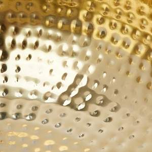 Proveedor a granel hecho a mano Industrial 14 pulgadas cuenco de latón martillado acabado dorado decorativo hogar vajilla Diwali en caja logotipo personalizado - Product Image 6