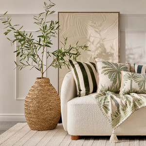 Hazel Handmade Woven Seagrass Floor <b>Vase</b> Modern Antiqued Bohemian Design Natural Color <b>Small</b> Large Size Home Decor Garden - Product Image 5