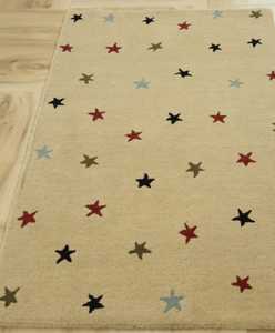 Handmade High Quality Silk Knot Rug New Design Tufted Wool Star <b>Print</b> Plush Cotton <b>for</b> Indoor Living Dining Room Prayer Areas - Product Image 1