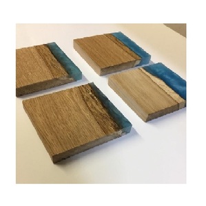 Epoxy Resin Design Stone <b>coaster</b> Maple Wood <b>and</b> Resin <b>6</b> <b>Coasters</b> Stand <b>and</b> <b>Coasters</b> for Drink Coffee Tea Beer Use Stone <b>Coasters</b> - Product Image 4