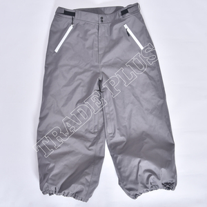 Pantalon de ski gris extérieur pantalon de neige imperméable isolé avec fermeture avant et ourlet élastique - Product Image 1