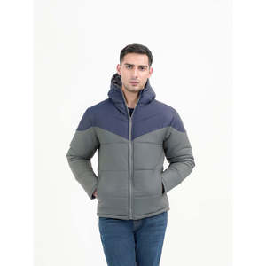 ATLAS Coated Streetwear Puffer <b>Jacket</b> with Hood Embroidered Zipper Water Resistant Waterproof Winter XS Size Pattern Decoration - Product Image 2
