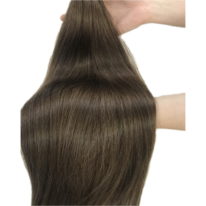 การต่อผมมนุษย์จํานวนมากตามธรรมชาติขายส่งคุณภาพสูงในสีน้ําตาล - ผมดิบเวียดนาม 100% - Product Image 1