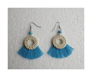 ต่างหูหวายคุณภาพสูงต่างหูหวายทำด้วยมือไม่ซ้ำใครสำหรับผู้หญิงเครื่องประดับแฟชั่นผู้ขายจำนวนมากจัดส่งเร็ว - Product Image 1